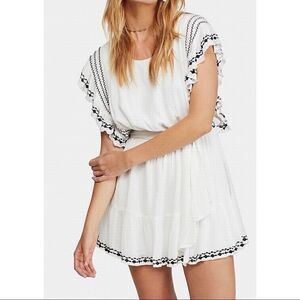 Free People | Weekend Brunch Dress | Ivory/Black